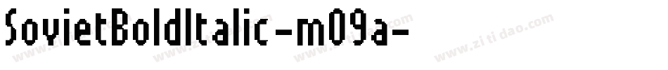 SovietBoldItalic-m09a字体转换