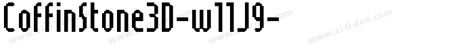 CoffinStone3D-w11J9字体转换