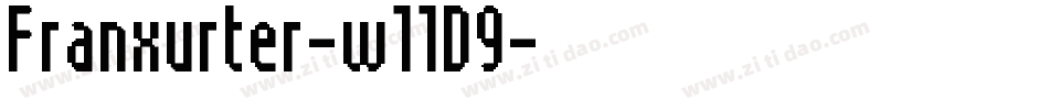 Franxurter-w11D9字体转换