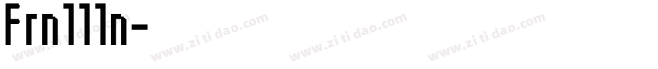 Frn111n字体转换