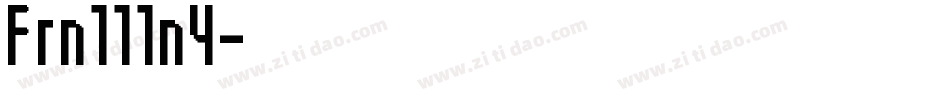 Frn111n4字体转换