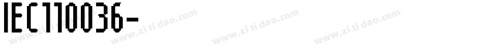 IEC110036字体转换