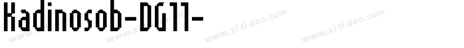 Kadinosob-DG11字体转换