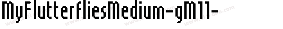 MyFlutterfliesMedium-gM11字体转换