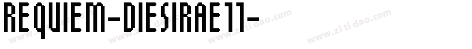 REQUIEM-DIESIRAE11字体转换