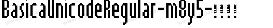 BasicaUnicodeRegular-m8y5字体转换