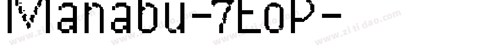 Manabu-7EoP字体转换