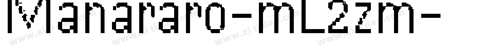 Manararo-mL2zm字体转换