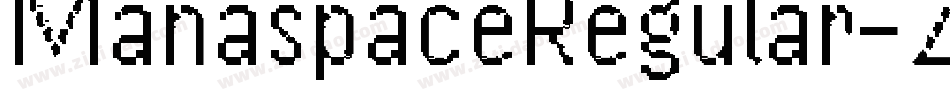 ManaspaceRegular-ZJwZ字体转换