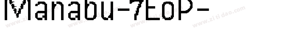 Manabu-7EoP字体转换