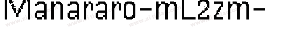 Manararo-mL2zm字体转换