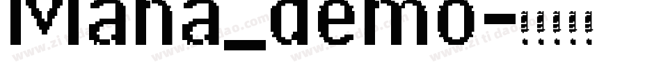 Mana_demo字体转换