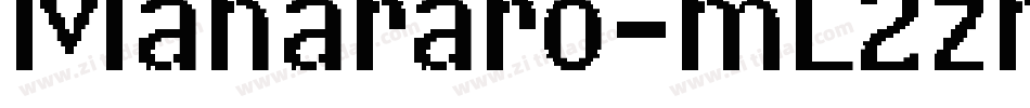 Manararo-mL2zm字体转换