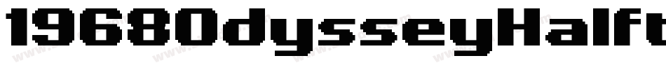 1968OdysseyHalftoneItalic-zPLX字体转换