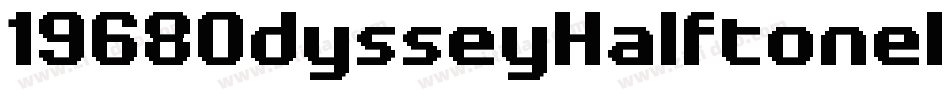 1968OdysseyHalftoneItalic-zPLX字体转换