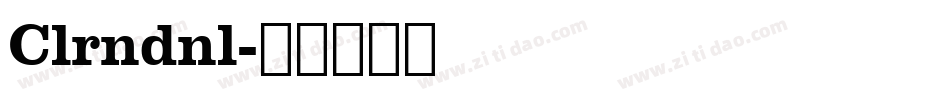 Clrndnl字体转换