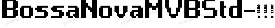 BossaNovaMVBStd字体转换