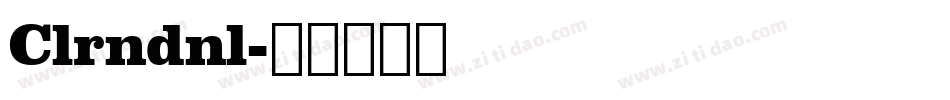 Clrndnl字体转换