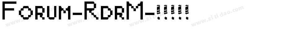 Forum-RdrM字体转换