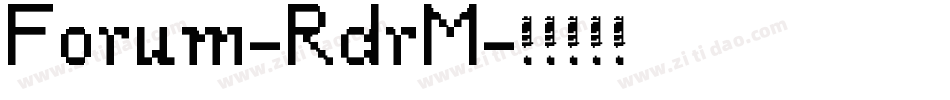 Forum-RdrM字体转换