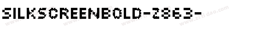 SilkscreenBold-z863字体转换
