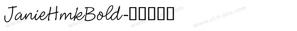 JanieHmkBold字体转换