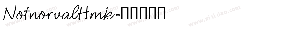 NotnorvalHmk字体转换