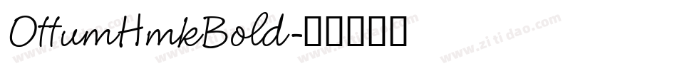 OttumHmkBold字体转换