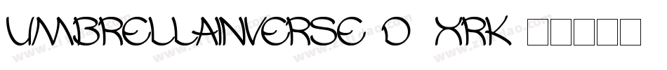 UmbrellaInverse-d9xRK字体转换