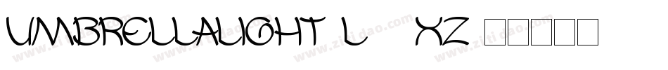UmbrellaLight-L38XZ字体转换