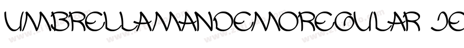 UmbrellaManDemoRegular-jEZ7j字体转换