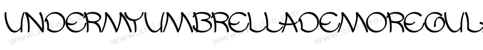 UnderMyUmbrellaDemoRegular-9ajL字体转换