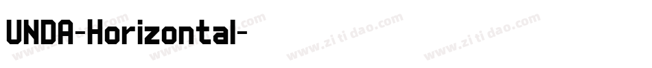 UNDA-Horizontal字体转换