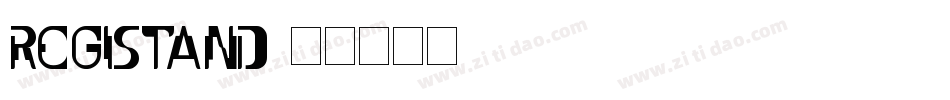 Registand字体转换