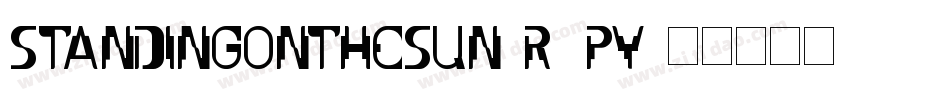 Standingonthesun-r5py字体转换