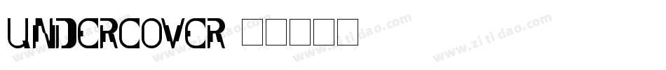 UNDERCOVER字体转换
