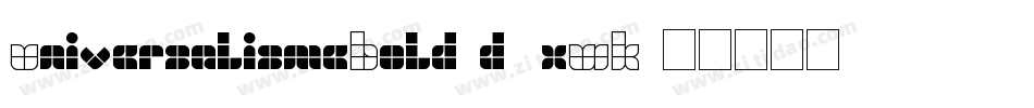 UniversalismeBold-d9xWK字体转换