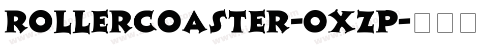 RollerCoaster-OxZP字体转换