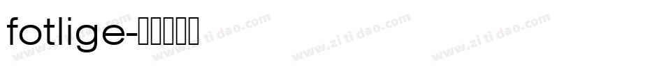 fotlige字体转换
