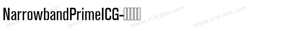 NarrowbandPrimeICG字体转换