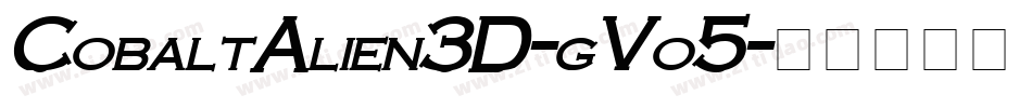 CobaltAlien3D-gVo5字体转换