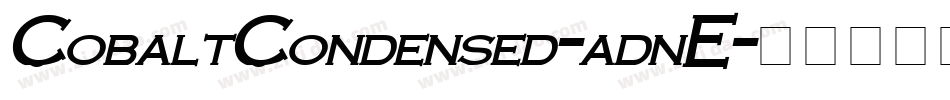 CobaltCondensed-adnE字体转换