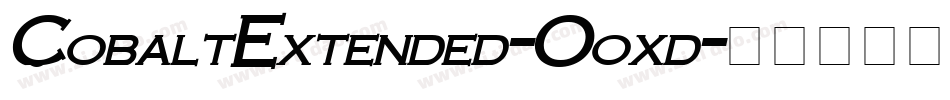 CobaltExtended-Ooxd字体转换
