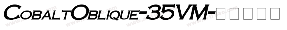 CobaltOblique-35VM字体转换