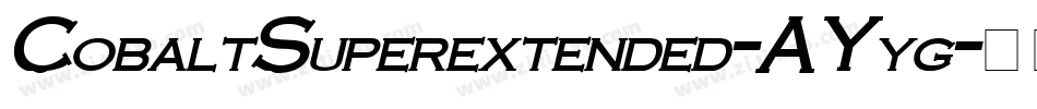 CobaltSuperextended-AYyg字体转换