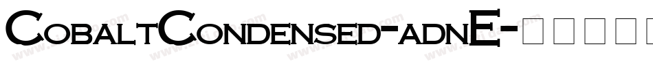 CobaltCondensed-adnE字体转换