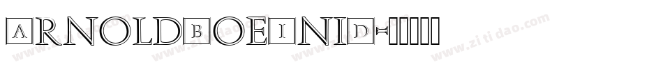 ArnoldBoeIniD字体转换