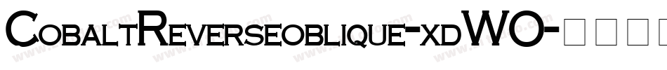 CobaltReverseoblique-xdWO字体转换