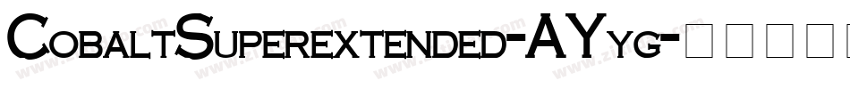 CobaltSuperextended-AYyg字体转换