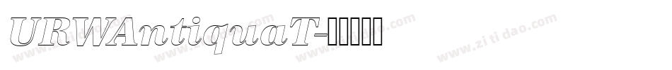 URWAntiquaT字体转换